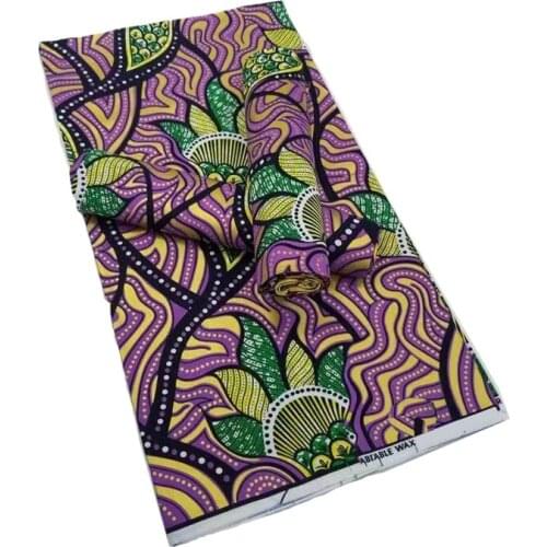 Ankara Wax Style Dye Printed Cotton Fabric 100%Breathable Nigerian African Party Dress Material For Sewing By The Yards V-L 5-32