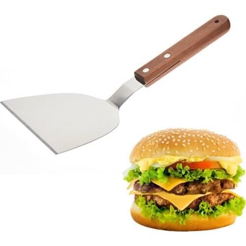 Large Barbecue Spatula Hamburger Turner Burger Flipper Pancake Barbecue Spatula Cooking Utensils Kitchen Accessories