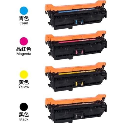 CE250A 250A 251A 252A 253A BK C Y M Color Toner cartridge 504A Compatible For HP CP3525 CM3530 Printer Cartridge kit