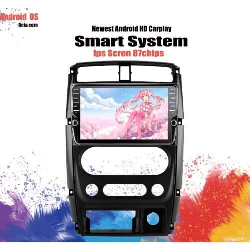 For Suzuki Jimny 3 2005-2019 Android 10 Car Radio Video Multimedia DVD Player With GPS Monitor 2din 8inch IPS Screen BT SWC WIFI