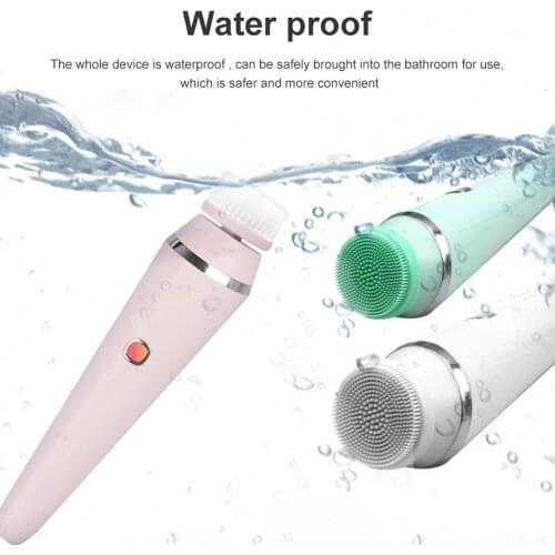 Electric Face Deep Cleansing Brush Spin Pore Cleaner Face Wash Machine MakeupRemoveWaterproof Facial Massager SkinCare massager