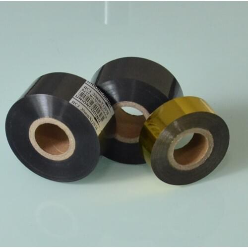 Black Width 30mm length 120m code date machine foil for packing bags