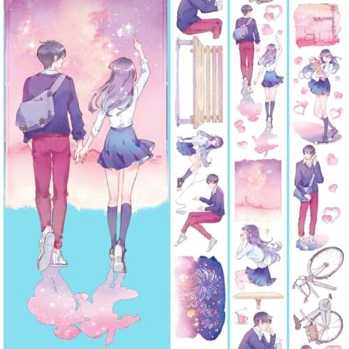 Washi PET Tape Summer Love Boys' And Girls' Love Songs