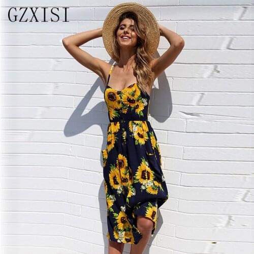 Summer dress women spaghetti strap party sexy dress female v neck sleeveless vestidos verano 2018 beach dress lady