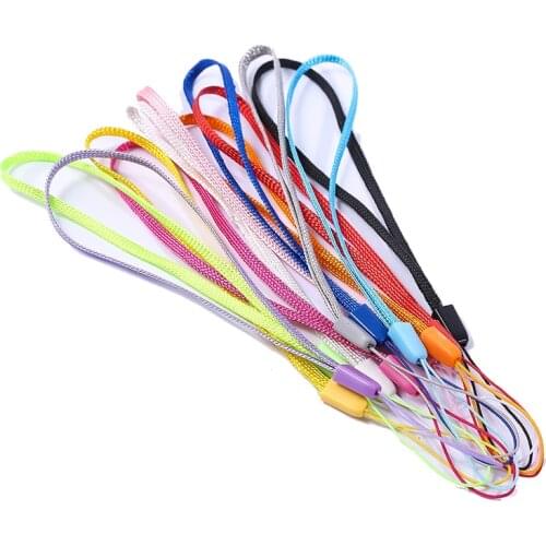 Mobile Phone Strap Lanyard Short Nylon Safety Short Wrist Lanyard String for IPhone Camera Necklace Keychains Drives Holders