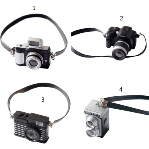 1/12 Dollhouse Mini Camera Model Newborn Photography Prop Retro Miniature Camera