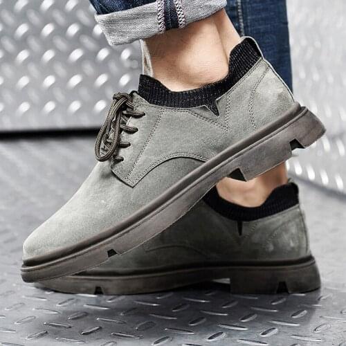 Hot Sale Classic Men Comefortable Mens Breathable Cow Suede Leather Mens Moccasins Outdoor Mens Driving Wedding Footwear