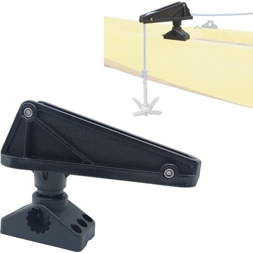 Marine Boats Rope Guide Swivel Anchor Lock Anchor Reel Lock Kayak Canoe Side Ceiling Mount Rope Roller Lift Pulley Locking Kits