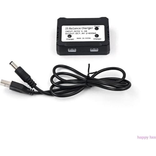 New 2S 7.4V Balance Charger Box Charging Adapter 2 in 1 for SYMA Hubsan RC Drone Replacement