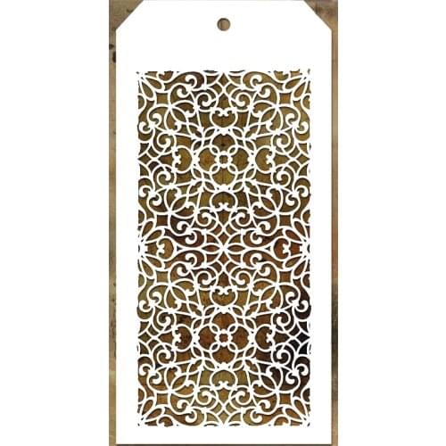 2021 New Label Tag Plastic Stencil For DIY Craft Making Hollow Out Pattern Background Scrapbooking Card No Metal Cutting Dies