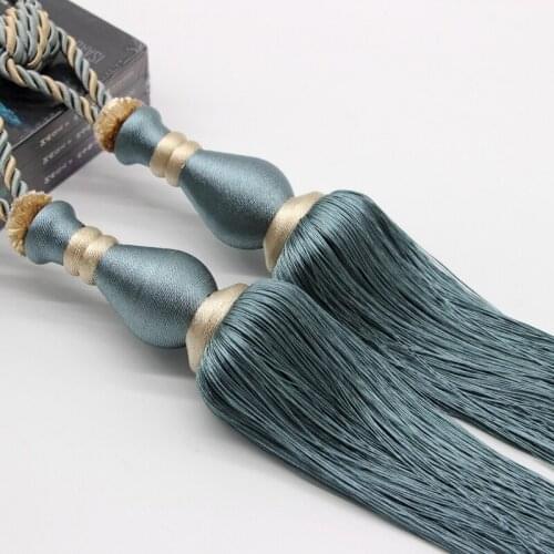 New High-End Curtain Bandage Buckle a Pair of Simple Lace Rope Ribbon Hanging Ball Elegant Special Offer