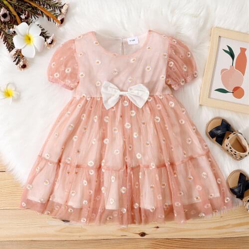 New Kids Flower Dresses For Girls Summer Girl dress Child Baby Sweet Princess dress designer dress Baby Girl Clothes