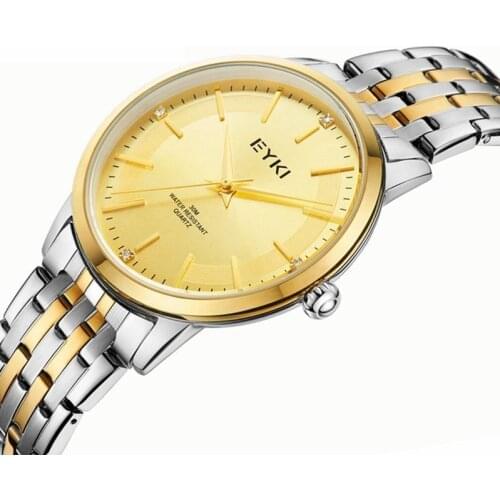 Couple Watch Steel Band Mens and Womens Watch Fashion Couple Watch Waterproof Quartz Watch