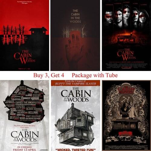 The Cabin in the Woods Poster Clear Image Wall Stickers Home Decoration High Quality Prints White Coated Paper