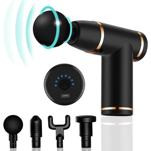 Massage Gun Portable Deep Tissue Massage Gun Athletes Fascial Gun for Pain Relief Handheld Electric Percussion Muscle Massager