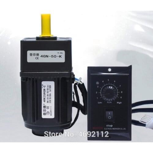 25W 220V Adjustable Speed Motor AC Gear/Geared Motor Reversible Motor 4RK25GN-C