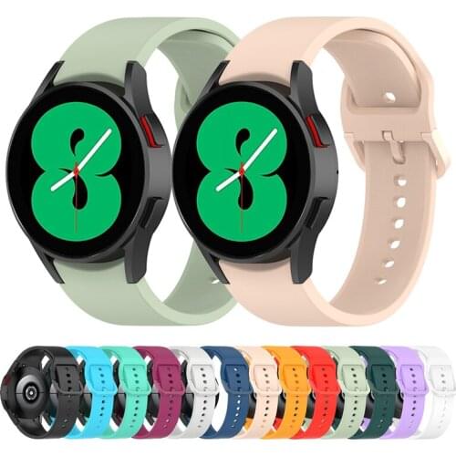 Watch band For Samsung galaxy watch 4 44mm 40mm Strap sports Silicone Wristband For galaxy watch 4 classic 42mm 46mm Bracelet