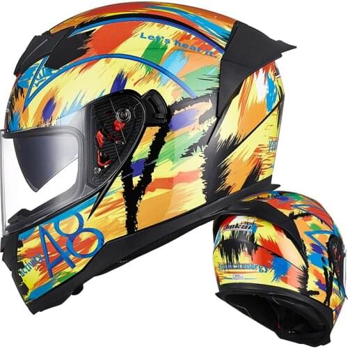 JIEKAI Motorcycle Helmet Casco Moto Open Face Moto Helmet Double Visor Motocross Helmet Modular Motorbike Capacete