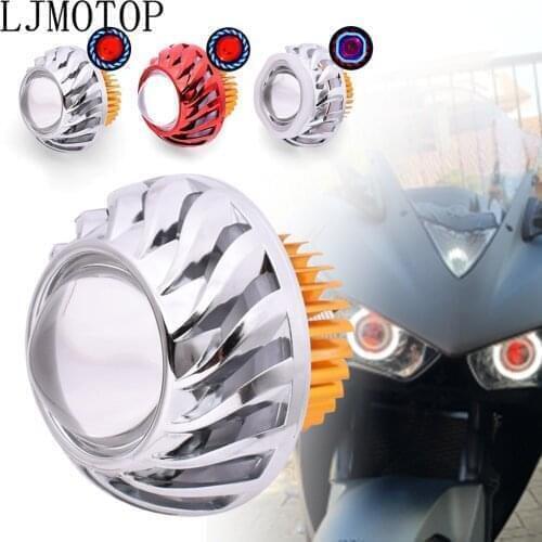 For Honda Hornet CB 599 600 CBR600 F2,F3,F4,F4i NC700S Hi/Lo Beam Motorcycle Headlight LED Dual Halo Angel Devil Eye Moto Lamp