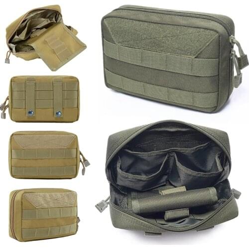 1000D Tactical Soft Pocket Bag Molle Pouch Tool Accessories EDC Waist Bag Phone Backpack Attachment Military Police Belt Bag