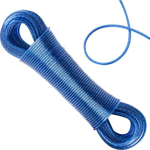 BalleenShiny High-quality 20-meter-long Clothesline Indoor And Outdoor Rainproof And Windproof Steel Wire Clothesline