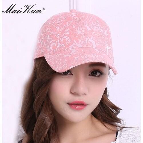 Maikun Cap For Women Jacquard Cotton Baseball Cap Outdoor Sun Protection Leisure Four Seasons hat