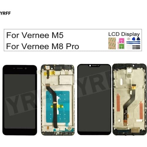 LCD Screens For Vernee M5/ M8 Pro LCD Display Touch Screen Digitizer Panel Sensor Assembly Phone Repair Sets Free Ship