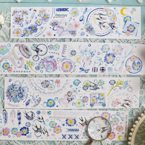 1 Loop Cherry Grass Hedgehog House Masking Tape Paper New Special Oil Journal