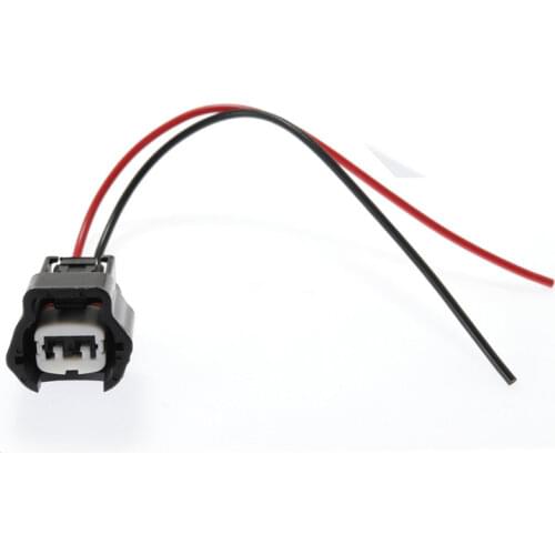 200Pcs Good Quality 2 Pin Car Connector Pigtail Wiring Harness universal Fuel Injector Wire Pigtail Plug Wire