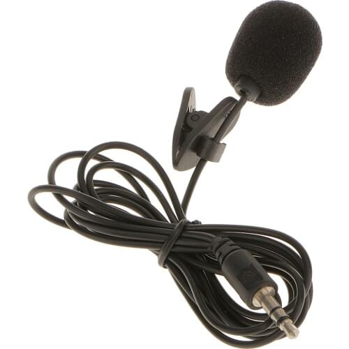 3.5mm Jack Plug Hands Free Clip On Mini Conference Microphone Mic For Computer PC Laptop Mobile Phone DSLR Camera Mic Microphone