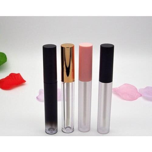 4.5ml Cute Empty Pink Lip Gloss Tube DIY Plastic Frosted/Clear Liquid Lipstick Container Women Beauty Makeup Tools