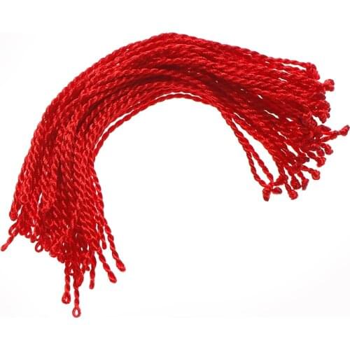 50Pcs Handmade Good Lucky Bracelet Red Rope Bangle Nylon Cord Craft Weave String Line Classic Jewelry Gift Accessories