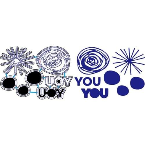 7pcs/Set Oval Star Burst Metal Cutting Dies Stencil for DIY Scrapbooking Photo Album Embossing Paper Cards Decorative Crafts