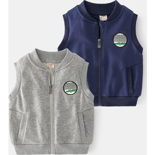 Child Waistcoat Children Outerwear Vest Boys Jackets Autumn Coats Kids Clothes Warm Cotton Baby Boys Girls Vest for Girls 3-8Y