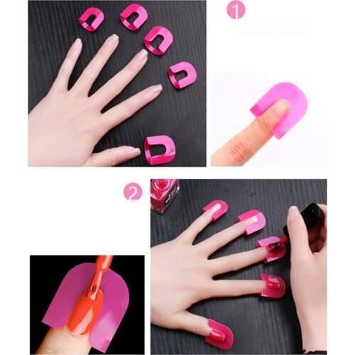 26 Pcs Nail Form Gel Model Clip Manicure Nail Art Spill-proof Finger Cover DIY Tools MH88