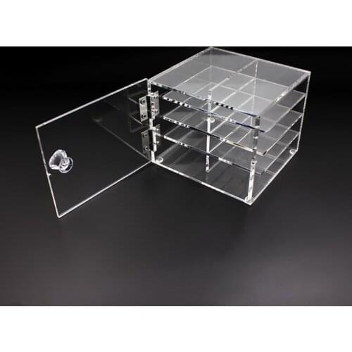 8 Layers / 6 Layers Plastic Eyelash Storage Box Transparent Makeup Display Container Eyelash Extensions Glue Pallet Holders Case