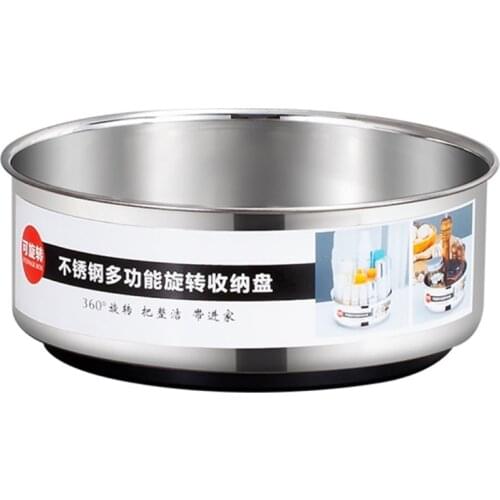 360 Rotating Tray Kitchen Storage Container for Spice jar Food Snack Organizer