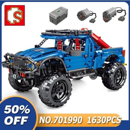 Sembo 701990 Ford F150 Truck Model APP Remote Control Car Building Blocks Bricks Educational RC Toys Birthday Gifts