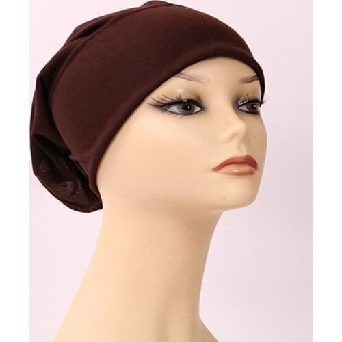 2021 New Autumn Modal 12 Colors Bottoming Cap High Elasticity Soft Breathable Fashion Ladies Scarf Headscarf