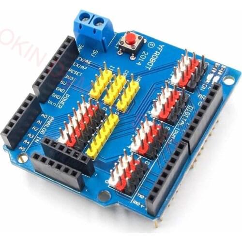 V5 Sensor Shield Expansion Board Shield For Arduino UNO R3 V5.0 Electronic Module Sensor Shield V5 expansion board