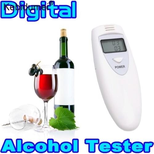 Kebidumei Mini Professional Alcohol Breath Tester Digital Police Alcohol Analyzer Tester Gadget detector For Driver safe driving