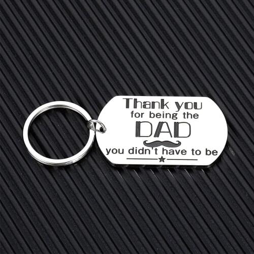 Step Dad Gifts Keychains for Father Dad in Law from Daughter Son Christmas Fathers Day Keychain Gift Birthday Present
