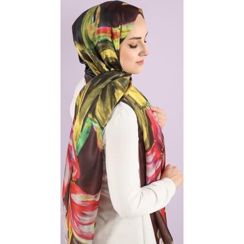 Shawl For Women Patterned Muslim Hijab Scarf Muslim Clothes Women Hijab Jersy Summer Turban Satin Cap Turbine Female Silk