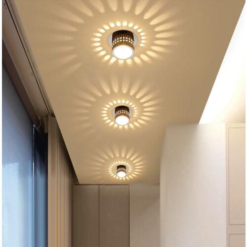 Modern Color Light Corridor Lamp Porch Lamp Bedroom Living Room Kitchen Lamp Creative Led Ceiling Lamp