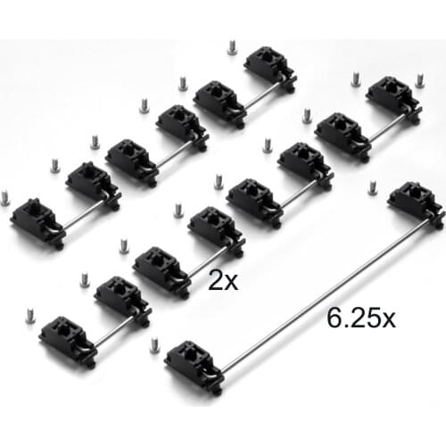 Cherry Stabilizer For DIY 60 100 Mechanical Keyboard PCB Plate 2X 7X 6.25X Satellite Axis For Enter Backspace Shift Spacebar