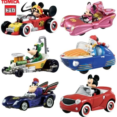 TAKARA TOMY TOMICA Diecast Vehicle Alloy Model Disneys Highway Racing Car Mickey Minnie Daisy Donald Duck Kids Toy Gifts