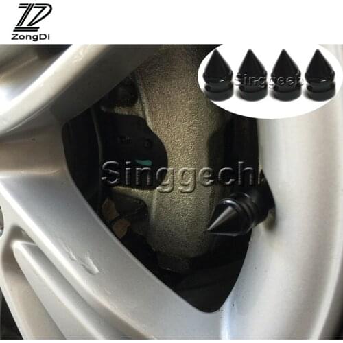 ZD 4pcs Car Tower Shape Tyre Valve Cap Covers for Mazda 3 6 CX-5 Suzuki Grand Vitara SX4 Mitsubishi ASX Lancer 10 Outlander 2017