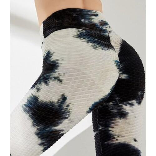 Women Sport Leggings Sexy Workout Push Up High Elastic Polyester Print Yoga Pants Gym Training Running Fitness Legging Femme