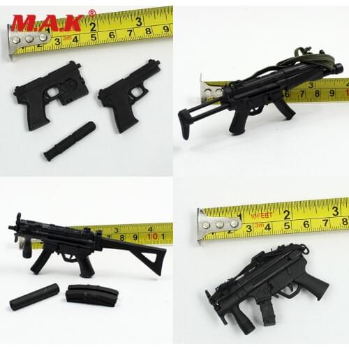 1/6 Scale Solider Action Figure Scene Accessories Miniature Submachine Gun Weapon Model for 12 inches Action Figure