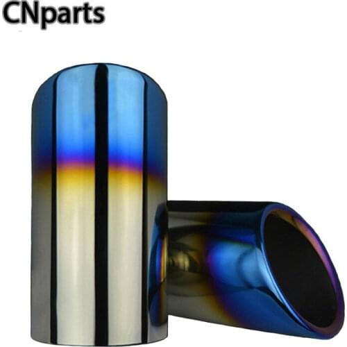 2pcs For VW Golf 7 MK7 Bora Volkswagen Polo Golf 6 Jetta MK6 1.4T Automobiles Car Exhaust Tip Muffler Pipe Cover Accessories